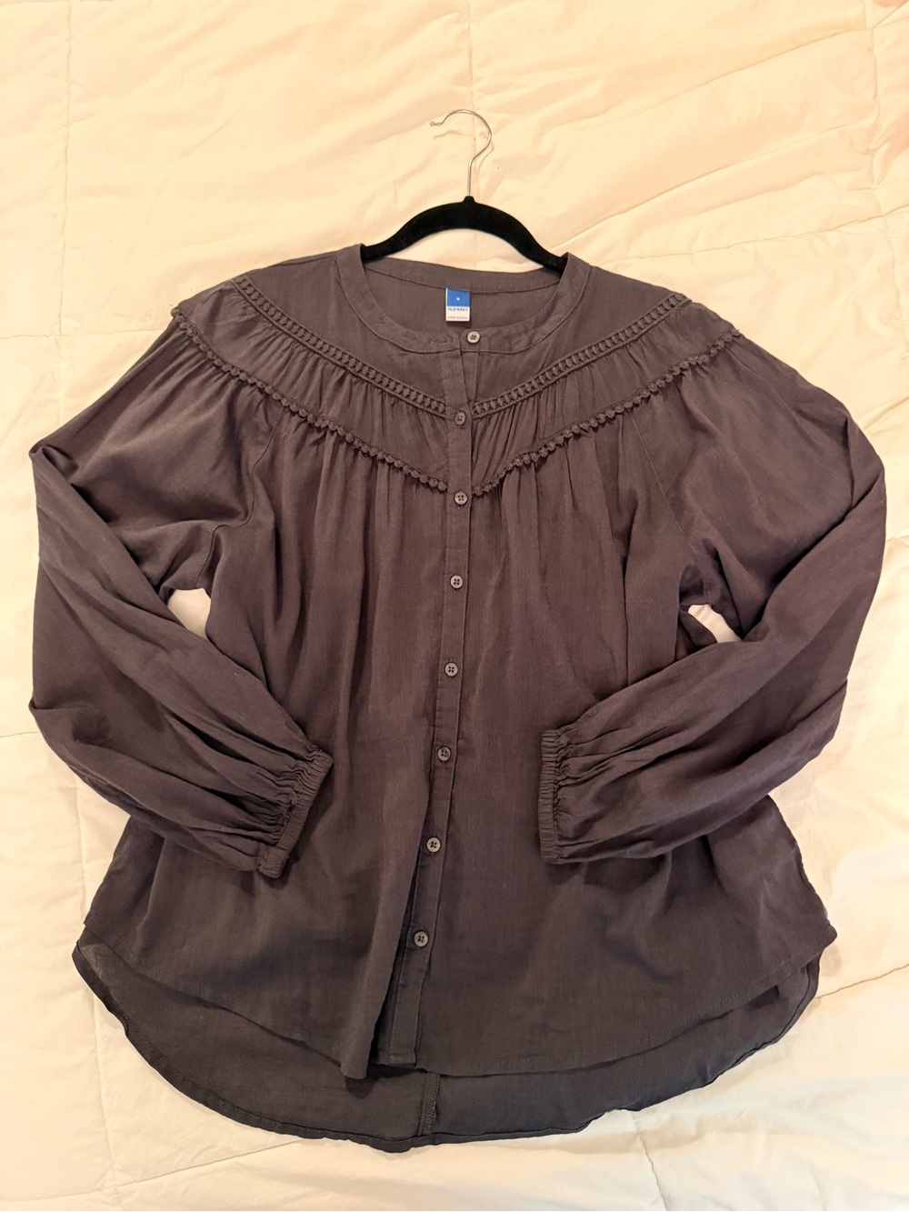 Old Navy LS Poet Blouse in colour Panther